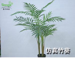 仿真竹葵盆栽
