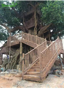 建筑树造景楼梯