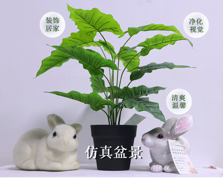 仿真绿公主盆栽